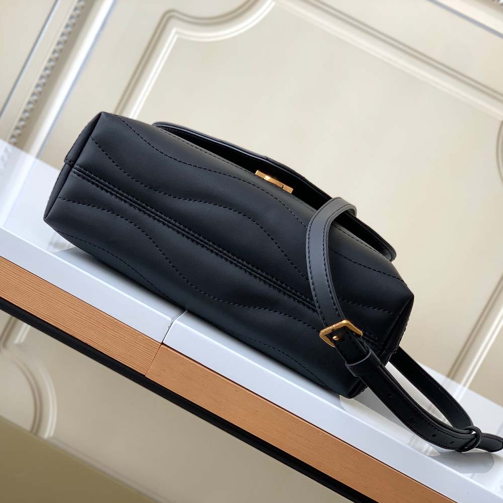 Louis Vuitton LV Women Hold Me Top-Handle Bag Black Smooth Cowhide