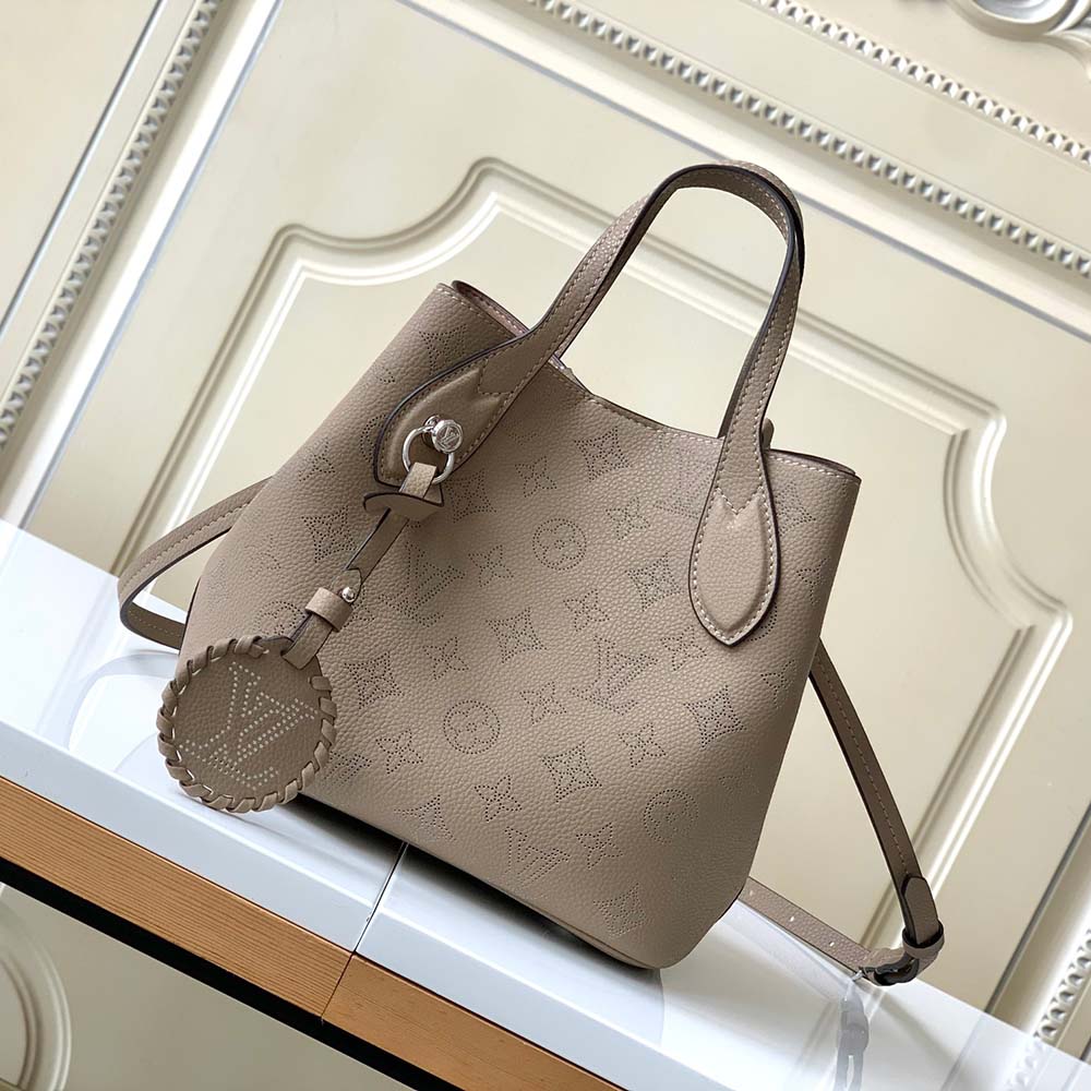 Louis Vuitton Blossom Hina Pm Tote Shoulder Bag In Perforated Leather